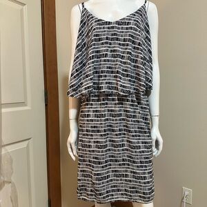 Old Navy Black and White Geo Print Dress